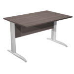 Scrivania lineare Easy - 160 x 80 x 72 cm - Frassino toscano/grigio alluminio