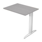 Allungo reversibile dx/sx per scrivanie Easy - 80 x 60 cm - Grigio/grigio alluminio