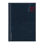 Libro prenotazioni ristorante 2027 - con copertina similpelle imbottita - 21 x 30 cm - blu