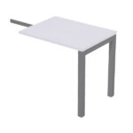 Allungo reversibile dx/sx Agorà - 80x60cm - Bianco - Gamba antracite