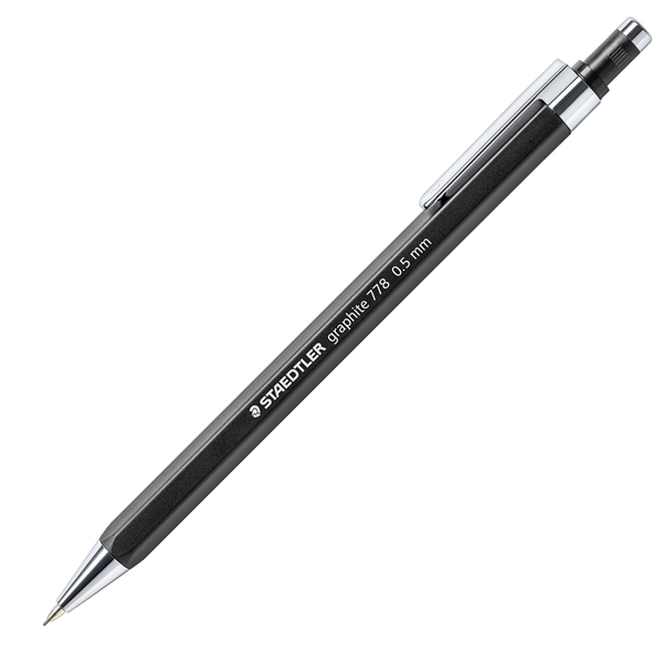 MD_101096 Portamine Grafite 778 - mina 0,5 mm - fusto nero opaco - Staedtler - immagine 1