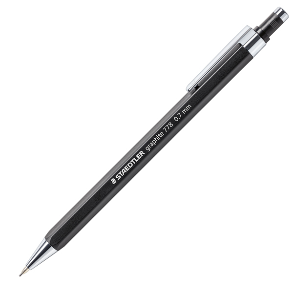 MD_101097 Portamine Grafite 778 - mina 0,7 mm - fusto nero opaco - Staedtler - immagine 1