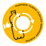 Coperchio raccolta plastica - per cestino 133R - diametro 38 cm - PVC - giallo - Cep