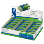 Gomma Eco 526 - 43 x 19 x 13 mm - per matita - verde - Staedtler - conf. 30 pezzi