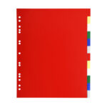 Separatore neutro a 12 tacche - PP - colori assortiti - A4 Maxi - Exacompta