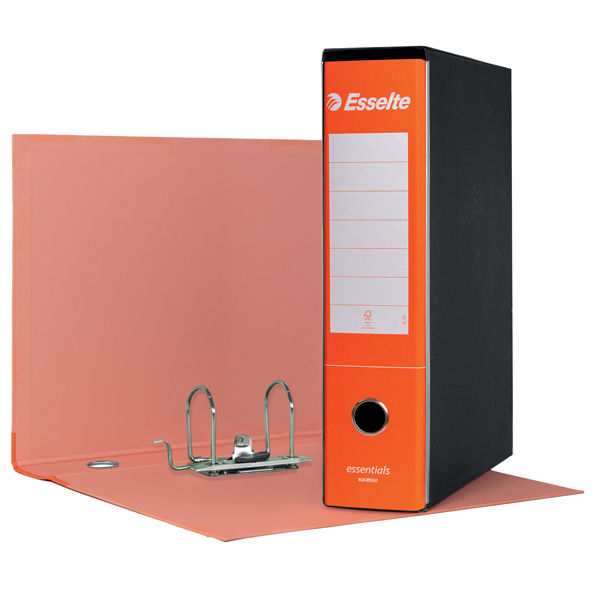 MD_102697 Registratore Essentials G75 - dorso 8 cm - protocollo 23 x 33 cm - arancione - Esselte - immagine 1