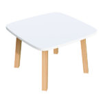 Tavolino attesa Woody - bianco - Paperflow
