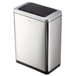 Cestino con sensore No TouchDuo - 2 x 20 L - 46,5 x 27 x 65 cm - acciao/PPL - argento metallizzato - Durable