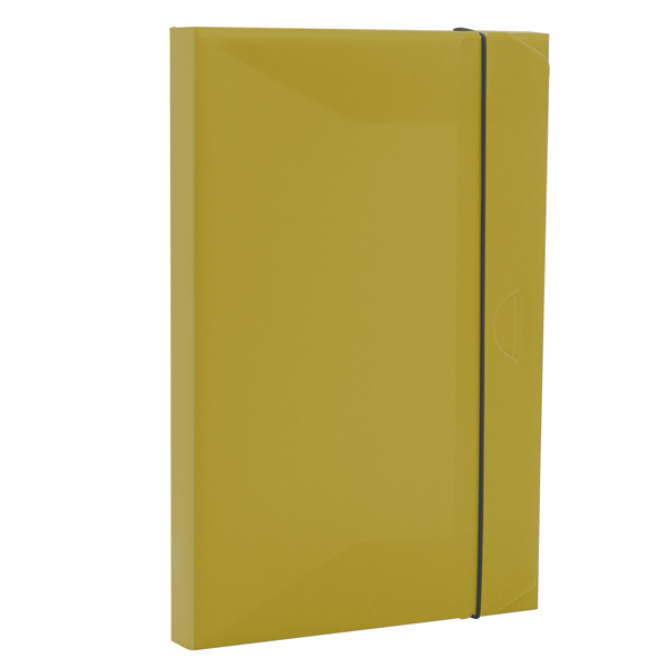 MD_103164 Cartella progetto con elastico HOLOS - 34,5 x 23,5 cm - dorso 3 cm - verde - Fellowes - immagine 1