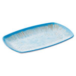 Piatto rettangolare Linea Oceano - 23,5 x 15 x 2,5 cm - melamina - Leone