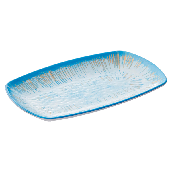 MD_103202 Piatto rettangolare Linea Oceano - 23,5 x 15 x 2,5 cm - melamina - Leone - immagine 1