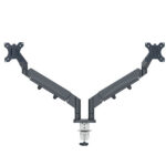 Braccio salvaspazio - per 2 monitor - grigio scuro - Leitz