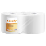 Bobina asciugatutto Speedy - 2 veli - 17 gr - diametro 26 cm - 21,5 cm x 192 m - microgoffrata - cellulosa - bianco - Lucart