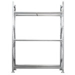 Kit scaffale - per pneumatici - 3 ripiani - 150 x 50 x 220 cm - acciaio - Tecnotelai