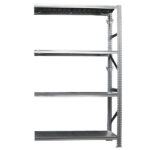 Kit scaffale industriale - modulo estensione - 4 ripiani - 120 x 50 x 200 cm - acciaio - Tecnotelai