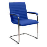 Seduta attesa CYNDY - ecopelle - blu - Unisit