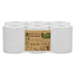 Asciugamani in rotolo Autocut Simplify - 196 mm x 130 mt - diametro 18,5 cm - 2 veli - 19,5 gr - goffratura micro - bianco - Paperne t
