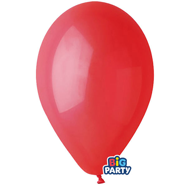 MD_104175 Palloncino - diametro 30 cm - lattice - rosso - conf. 10 pezzi - immagine 1