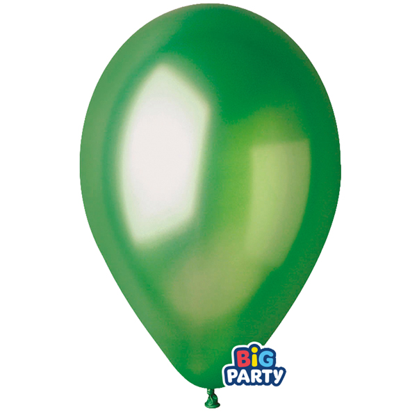 MD_104176 Palloncino - diametro 30 cm - lattice - verde - conf. 10 pezzi - immagine 1