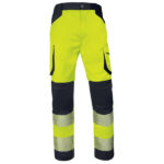 Pantalone multitasche alta visibilità M2PA3S - taglia L - giallo fluo - Deltaplus