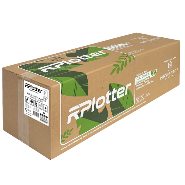 MD_104643 Carta plotter - 610mm x 50mt - 80 gr - inkjet/laser - bianco - in carta Navigator Company - RPlotter - immagine 1
