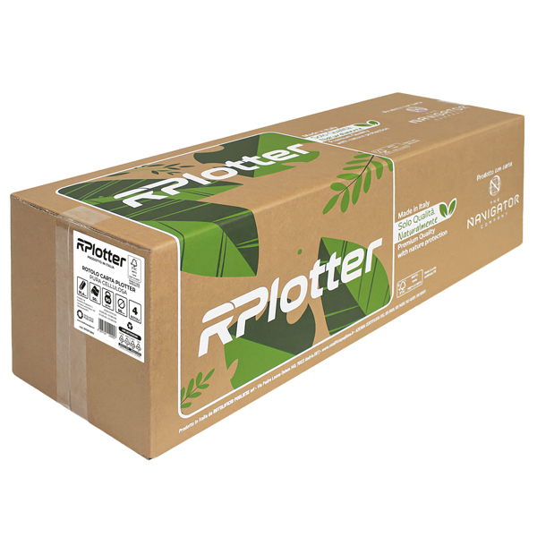 MD_104648 Carta plotter - 914mm x 50mt - 90 gr - inkjet/laser - bianco - in carta Navigator Company - RPlotter - immagine 1
