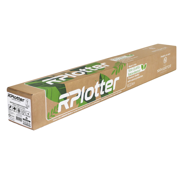 MD_104707 Carta plotter - 914mm x 50mt - 90 gr - inkjet/laser - bianco - in carta Navigator Company - RPlotter - immagine 1