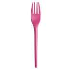 Forchette in CPLA - 16 cm - fucsia - Big Party - conf. 20 pezzi