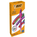 Penna a sfera scatto multifunzione 4 Colours Smooth - punta 1,0 mm - fusto rosa - Bic - conf. 12 pezzi
