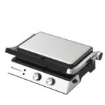 Bistecchiera elettrica BURGERONE 34 - con piastre removibili - 44.1 x 18.9 x 38 cm - 1800 W - nero - Melchioni family