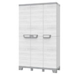 Armadio CAB102A sequoia - 3 ante - 102 x 39 x 172 cm - plastica - grigio - Terry