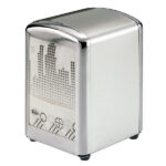 Dispenser tovaglioli da bar - 10x9x13 cm - argento - Leone