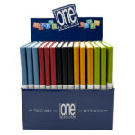 Taccuini One Color - A5 - rigata - 96 fogli - 70 gr - Blasetti - display 15 pezzi