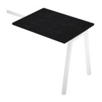 Allungo reversibile dx/sx Easy - 80 x 60 cm - gamba inclinata - nero venato