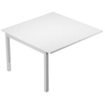 Modulo aggiuntivo per tavolo riunioni Agor&agrave; - 120 x 120 x 74,4 cm - bianco
