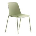 Seduta attesa Luna - 4 gambe - verde - Unisit