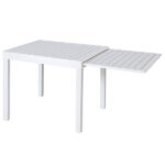 Tavolo Sardegna - quadrato - 90 x 90 x 74 cm - bianco - Verdelook