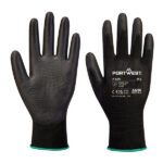 Guanti A195 touch - palmo in PU - M - nero - Portwest