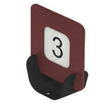 Segnaposto Talk porta QR code - 10 x 4 x 11,5 cm - bordeaux - Stilcasa