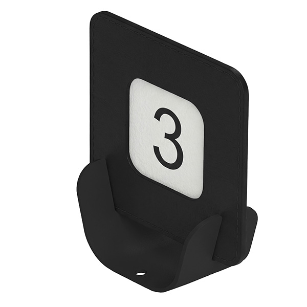 MD_105755 Segnaposto Talk porta QR code - 10 x 4 x 11,5 cm - nero - Stilcasa - immagine 1