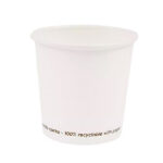 Bicchiere caffè - carta - 75 ml - bianco - Signor Bio - conf. 50 pezzi