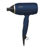 Asciugacapelli - manico pieghevole - 2000  W - blu