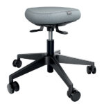 Sgabello Active - con ruote - grigio - Leitz