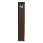 Posacenere da terra - acciaio - 17,5 x 10,5 x 106 cm - 2 L - corten - Stilcasa