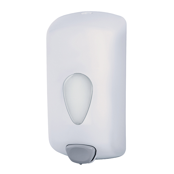 MD_105847 Dispenser sapone Stileco - murale - capacità liquido/gel 1 L - ABS - bianco - Medial - immagine 1