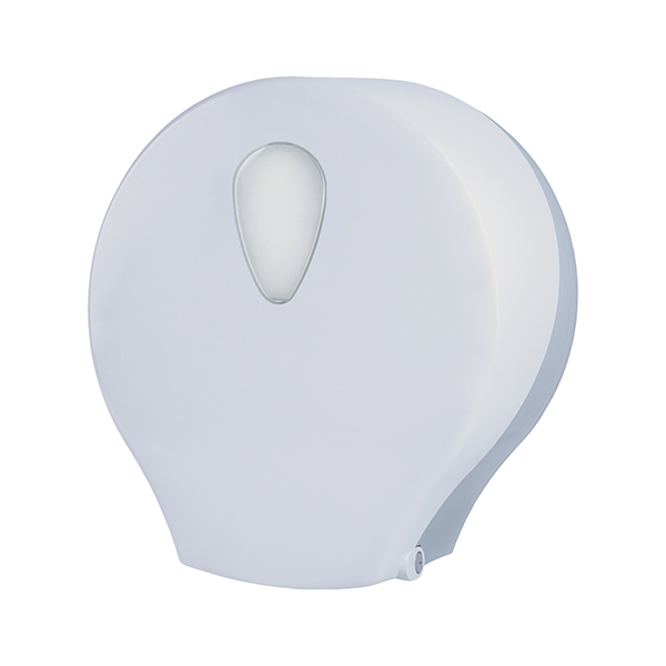 MD_105850 Dispenser carta igienica Stileco rotolo Mini Jumbo - 12,5 x 25,3 x 27,2 cm - rotolo diametro 25 cm - ABS - bianco - Medial - immagine 1