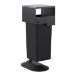 Portarifiuti MODULA - da terra - coperto - con contenitore - 62,5 x 41,5 x 107,5 cm - 73 L - antracite - Stilcasa