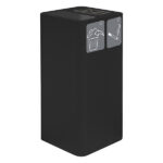 Posacenere e gettacarte - 38,3 x 38,3 x 82,5 cm - 100 L - nero - Stilcasa