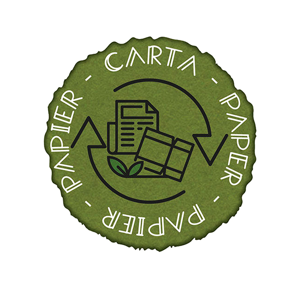 MD_105904 Etichetta in vinile raccolta differenziata Stik - carta - autoadesiva - 10,5 x 10,5 cm - PVC - verde - Medial International - immagine 1
