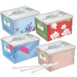 Bastoncini puliorecchie cotonati - colori assortiti - Cotoneve - eco pack da 300 pezzi